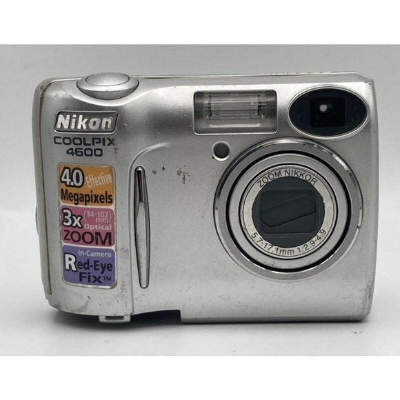Nikon COOLPIX 4600 4.0MP Digital Camera - Silver -A Untested for parts/repair - Picture 1 of 8